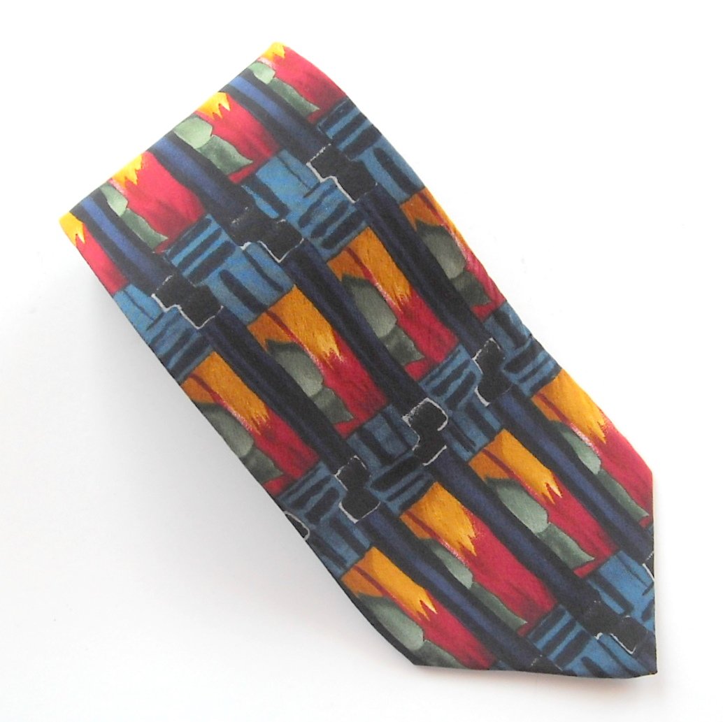 Cocktail Collection Amber Beer Under Microscope Design Necktie Tie