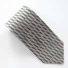 Valerio Garati Silver Black White Art Deco Design mens 100% Silk necktie tie Valerio Garati Silver Black White Art Deco Design mens 100% Silk necktie tie