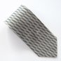 Valerio Garati Silver Black White Art Deco Design mens 100% Silk necktie tie