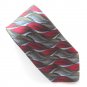 Arrow Red Blue Gray Silver Design 100% Silk Mens Necktie Tie