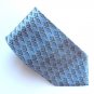 Arrow Black Blue Silver Geometric Design 100% Silk Mens Necktie Tie