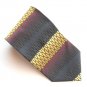 Valerio Garati Red Blue Golden Art Deco Design Silk Necktie Tie