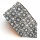 Zylos George Machado Grey Blue Art Deco Design Mens Silk Necktie Tie Zylos George Machado Grey Blue Art Deco Design Mens Silk Necktie Tie