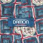 Damon Blue Red Geometric Design 100% Silk Necktie Tie