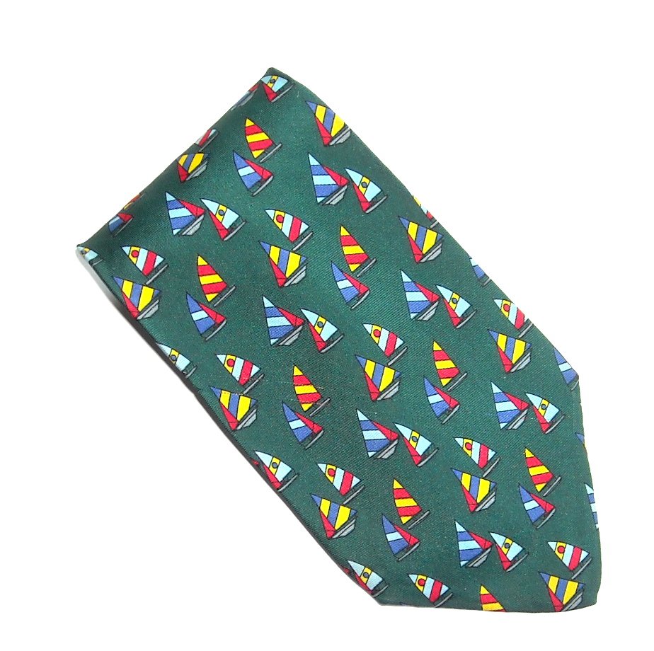 Gap Modern Sailboats Design Made In USA Silk Necktie Tie