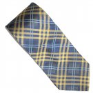 Tommy HilFiger Blue Gold Striped Scottish Design Mens Necktie Tie Tommy HilFiger Blue Gold Striped Scottish Design Mens Necktie Tie