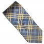 Tommy HilFiger Blue Gold Striped Scottish Design Mens Necktie Tie