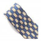 Bill Blass Blue Beige Red Geometric Design 100% Silk Necktie Tie Bill Blass Blue Beige Red Geometric Design 100% Silk Necktie Tie