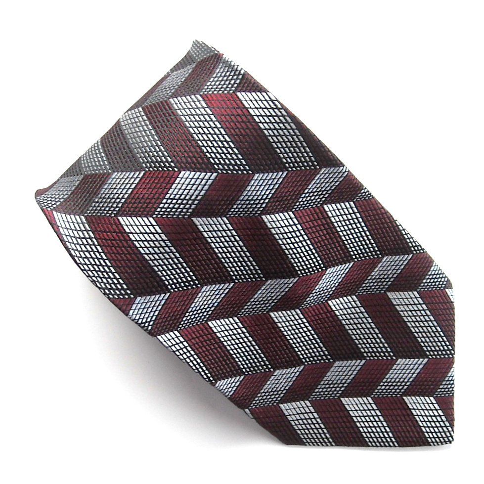 Platinum Modern Casual Geometric design Mens 100% Silk Necktie Tie
