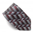 Platinum Modern Casual Geometric design Mens 100% Silk Necktie Tie Platinum Modern Casual Geometric design Mens 100% Silk Necktie Tie