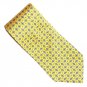 Ralph Lauren Yellow with Blue White Red Geometric Design 100% Silk mens necktie tie