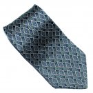 Arrow Gray Green Blue Yellow Geometric Design 100% Silk Necktie