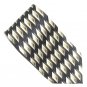 Croft & Barrow Black Beige Brown Design 100% Silk Necktie Tie