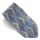 Today's Man Italy Navy Blue Gray Green Design 100% Silk Necktie Tie Today's Man Italy Navy Blue Gray Green Design 100% Silk Necktie Tie