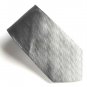 Pierre Cardin Silver Gray Art Deco Design 100% Silk Necktie Tie