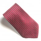 John Henry Burgundy Christmas Novelty 100% Silk Necktie Tie