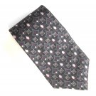 Hunting Horn Black Red Gray Green Geometric Design 100% Silk Necktie Hunting Horn Black Red Gray Green Geometric Design 100% Silk Necktie
