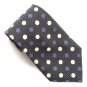 Modules Polka Dots Black Purple Beige Novelty Mens Silk Necktie Tie