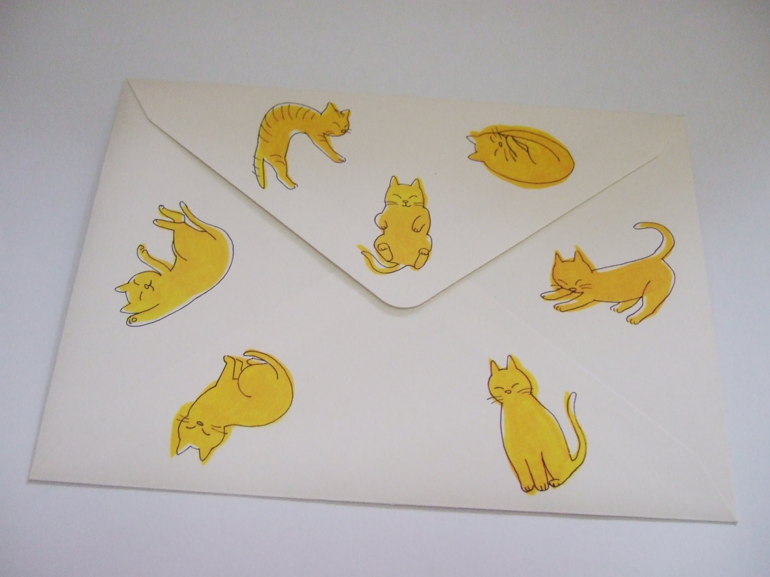 Yellow Cat Envelope