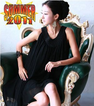 hand beaded sleeveless chiffon dress