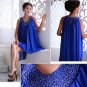 sleeveless chiffon dress