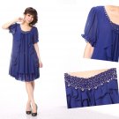 draped dress large