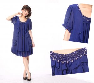 draped dress large