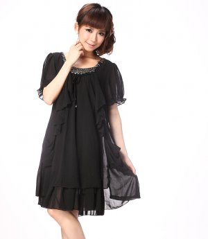 draped dress large