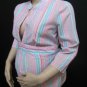 NWT OLD NAVY DEEP V NECK MULTI STRIPE 3/4 SLEEVE EMPIRE WAIST SHIRT SIZE MEDIUM FREE SHIPPING!
