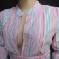 NWT OLD NAVY DEEP V NECK MULTI STRIPE 3/4 SLEEVE EMPIRE WAIST SHIRT SIZE MEDIUM FREE SHIPPING!