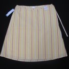 ADORABLE OLD NAVY MULTI PASTEL STRIPE A LINE MATERNITY SKIRT SIZE 10