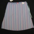 ADORABLE OLD NAVY MULTI PASTEL STRIPE A LINE MATERNITY SKIRT SIZE 8