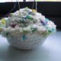 Crochet Handmade Small Cute Decorative Vanilla Cupcake Pincushion