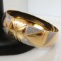 1PC VERY STUNNING INDIAN 1GM GOLD FINISH 2TONE BANGLE BRACELET 2.8 H77