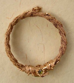 INDIAN COPPERTONE POLKI SEMIPRECIOUS STONE 1PC BANGLE BRACELET OPENABLE VB64