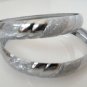 2PC VERY BEAUTIFUL INDIAN SILVER PLATED WEDDING JEWELRY BANGLE BRACELET 2.8 H73