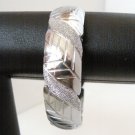 VERY BEAUTIFUL INDIAN BOLLYWOOD RHODIUM PLATED 1PC BANGLE BRACELET