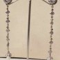 CHARMING SILVER PL LONG VICTORIAN AMERICAN PEARL PERIDOT DESIGNER EARRINGS 185