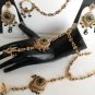 PREMIUM JEWELLERY Emerald Polki Bridal Set 7pc EarRing Tikka,Bracelets Nose Ring