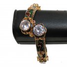 INDIAN JEWELLERY 1PC DESIGNER MEENAMARI WORK ZIRCONIA BRACELET FREE SIZE FB12-c