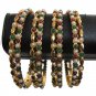 INDIAN JEWELLERY PREMIUM 4PC DESIGNER POLKI BANGLE 2.4 RUBY EMERALD SAREE  FB8