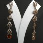 PREMIUM INDIAN JEWELRY VICTORIAN DESIGNER SIMULATED CZ EARRING PAIR fve38