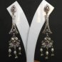 PREMIUM INDIAN JEWELRY VICTORIAN CZ AMETHYST PEARL BEADS (FA) EARRING PAIR fve30