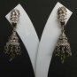 PREMIUM INDIAN JEWELRY VICTORIAN SIMULATED DIAMOND DANGLE EARRING PAIR fve32