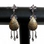 PREMIUM INDIAN VICTORIAN JEWELRY DESIGNER STIMULATED DIAMOND EARRING PAIR NS41