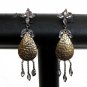 PREMIUM INDIAN VICTORIAN JEWELRY DESIGNER STIMULATED DIAMOND EARRING PAIR NS41