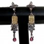 PREMIUM INDIAN VICTORIAN JEWELRY DESIGNER STIMULATED DIAMOND EARRING PAIR NS40