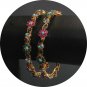 NAVRATAN MULTI GEM ERT EHS BANGLE PAIR Indian Bridal BOLLYWOOD FASHION 2.4 RE129