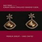 Ear Ring Pair KUNDAN POLKI CRYSTAL FUSION GOLD FINISH BOLLYWOOD AD DIAMOND TT35