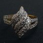 1PC VICTORIAN SILVER FINISH CRYSTAL AD BOLLYWOOD DESIGNER WEDDING RING tt28